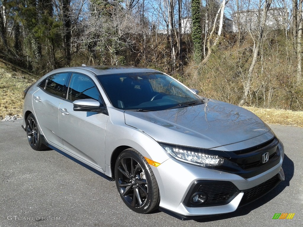 Lunar Silver Metallic 2017 Honda Civic Sport Touring Hatchback Exterior Photo #140644360