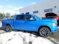 2021 Hydro Blue Pearl Ram 1500 Laramie Crew Cab 4x4  photo #4