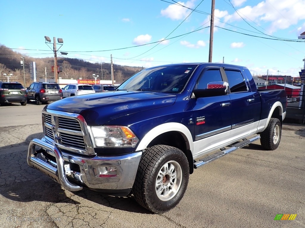 2012 Ram 3500 HD Laramie Mega Cab 4x4 - True Blue Pearl / Dark Slate photo #1