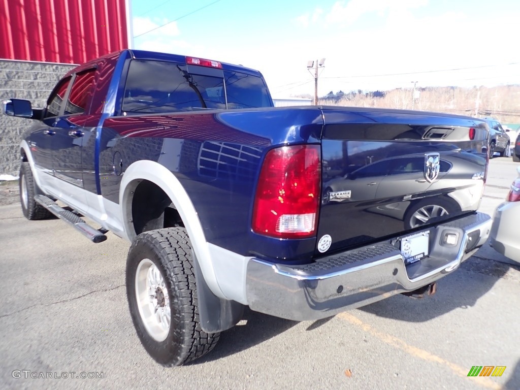 2012 Ram 3500 HD Laramie Mega Cab 4x4 - True Blue Pearl / Dark Slate photo #3