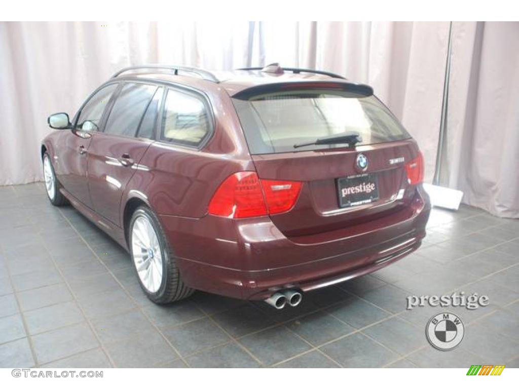 2009 3 Series 328xi Sport Wagon - Barbara Red Metallic / Beige photo #3