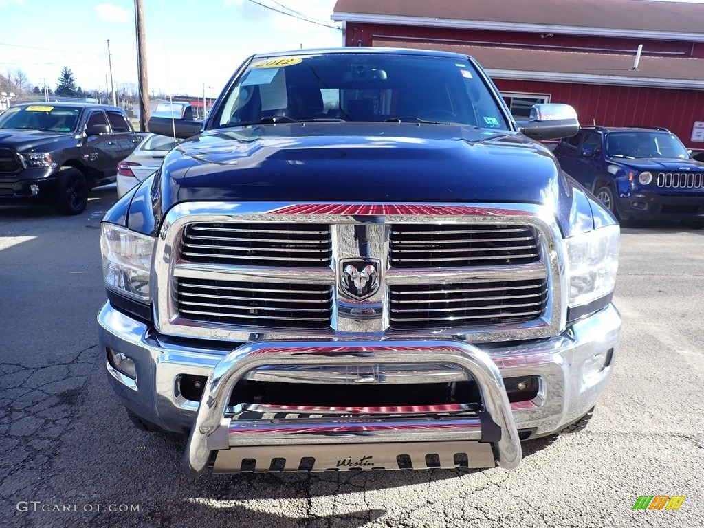 2012 Ram 3500 HD Laramie Mega Cab 4x4 - True Blue Pearl / Dark Slate photo #8