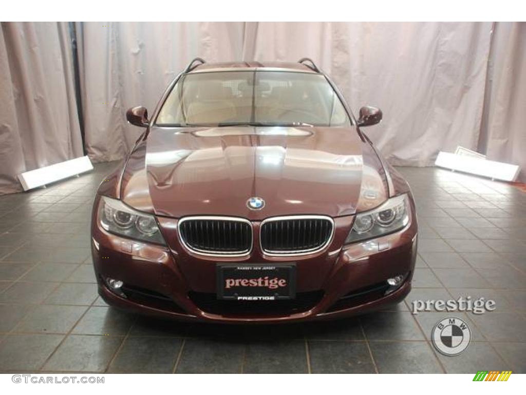 2009 3 Series 328xi Sport Wagon - Barbara Red Metallic / Beige photo #5