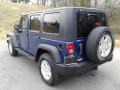 2009 Deep Water Blue Pearl Jeep Wrangler Unlimited X 4x4  photo #8
