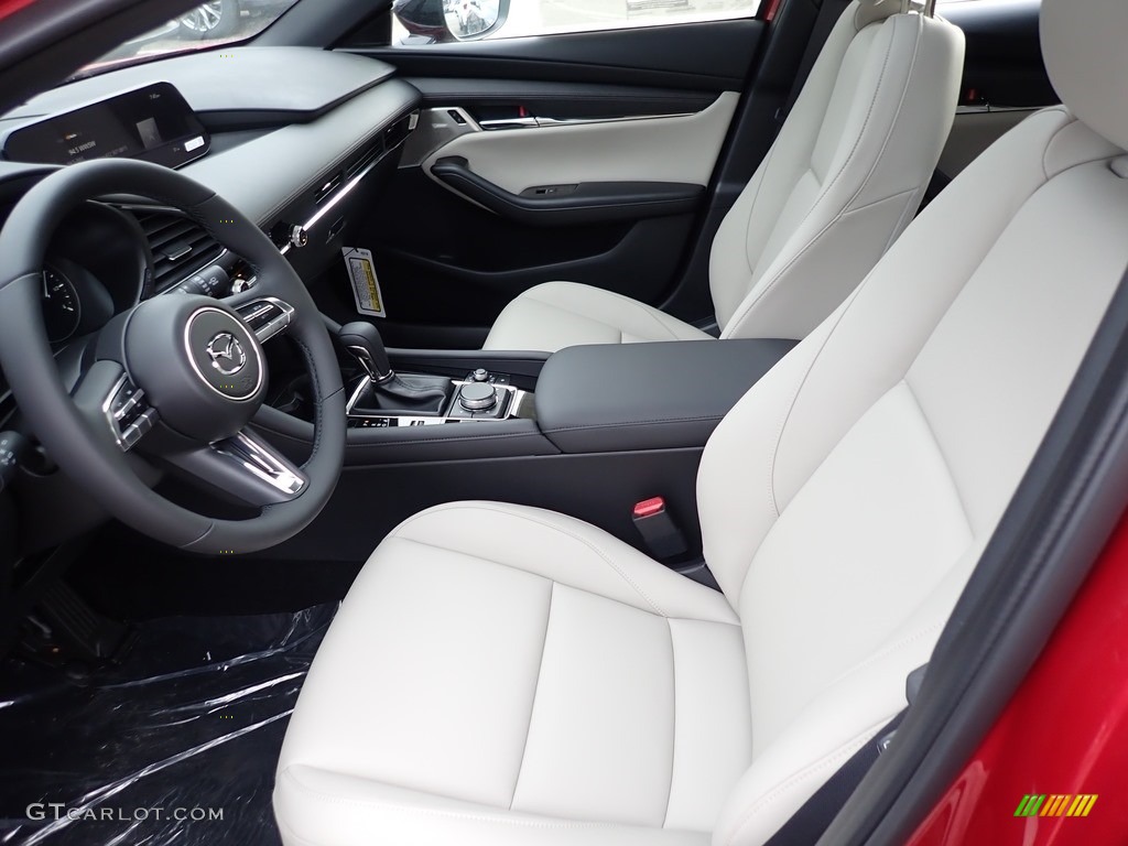 Greige Interior 2021 Mazda Mazda3 2.5 Turbo Hatchback AWD Photo #140649719