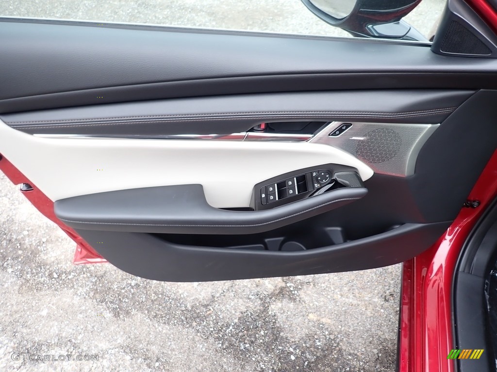 2021 Mazda Mazda3 2.5 Turbo Hatchback AWD Greige Door Panel Photo #140649745