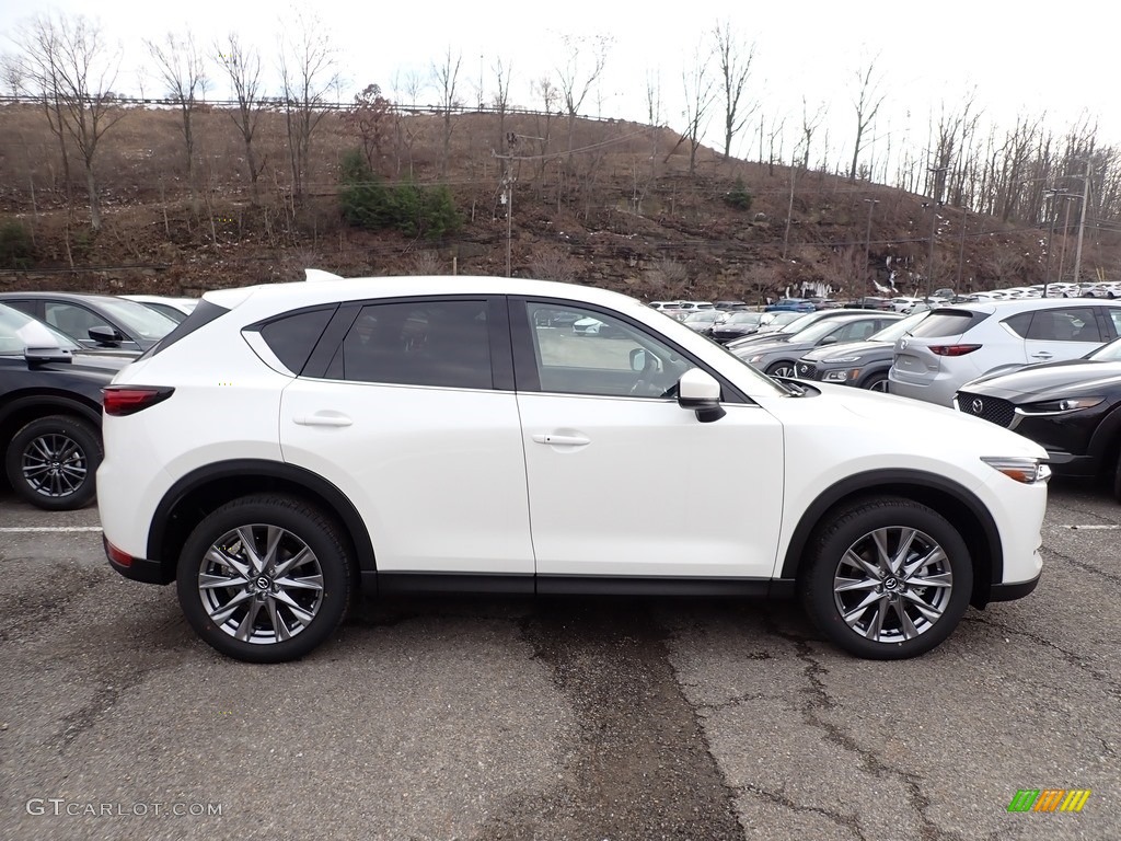 2021 CX-5 Grand Touring Reserve AWD - Snowflake White Pearl Mica / Black photo #1