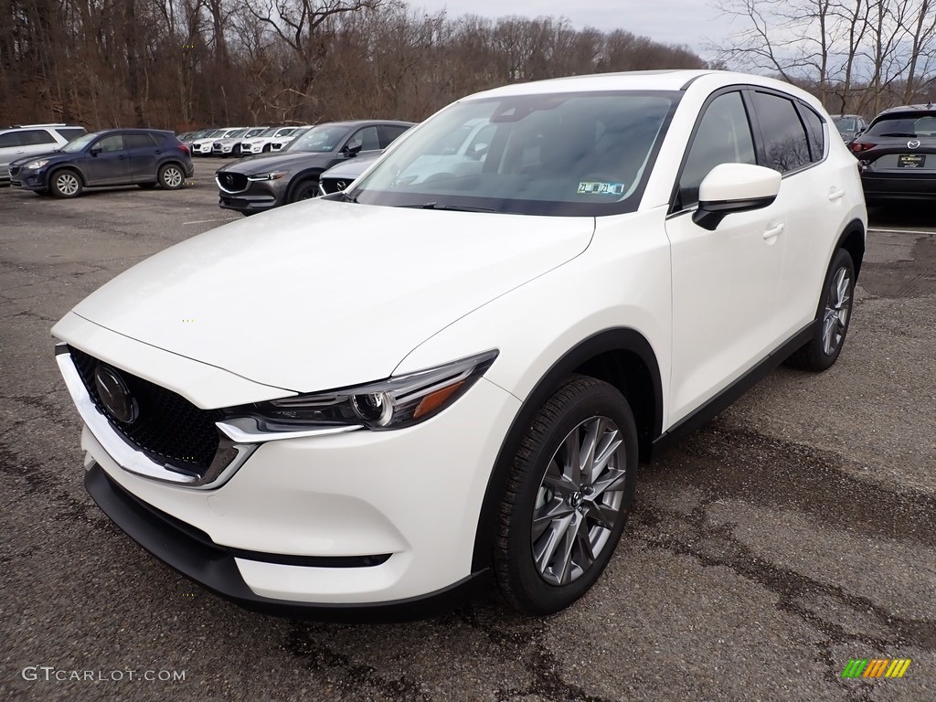 2021 CX-5 Grand Touring Reserve AWD - Snowflake White Pearl Mica / Black photo #5