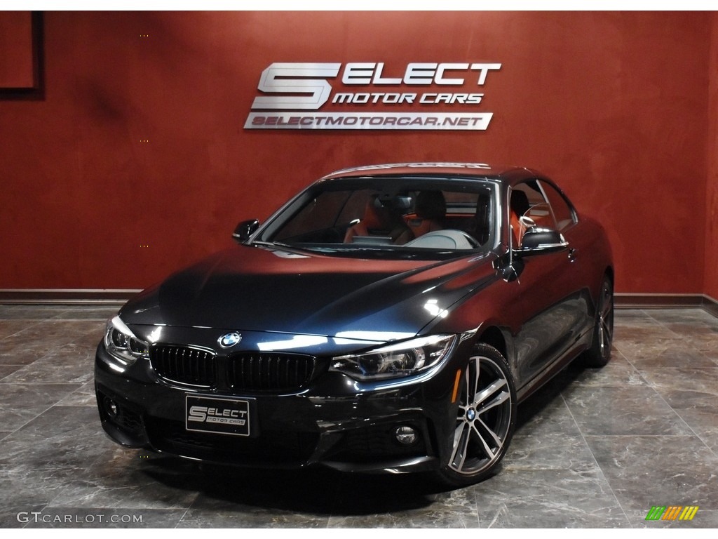 2018 4 Series 440i xDrive Convertible - Jet Black / Coral Red photo #1