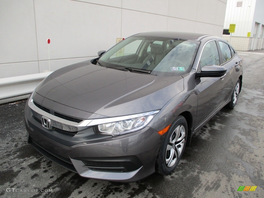 Modern Steel Metallic 2018 Honda Civic LX Sedan Exterior Photo #140651419
