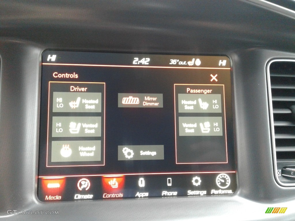2021 Dodge Charger Scat Pack Controls Photo #140651701