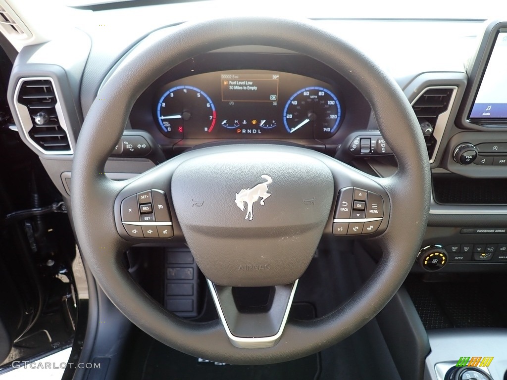 2021 Ford Bronco Sport Big Bend 4x4 Medium Dark Slate Steering Wheel Photo #140651737