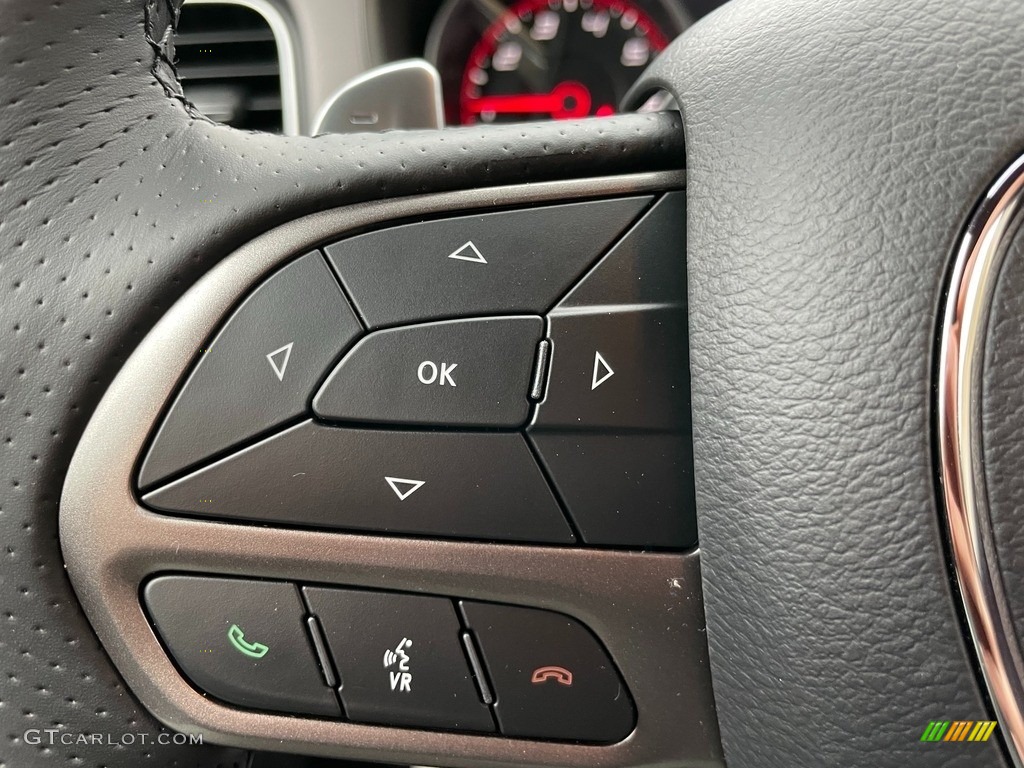 2021 Dodge Charger Scat Pack Black Steering Wheel Photo #140652370