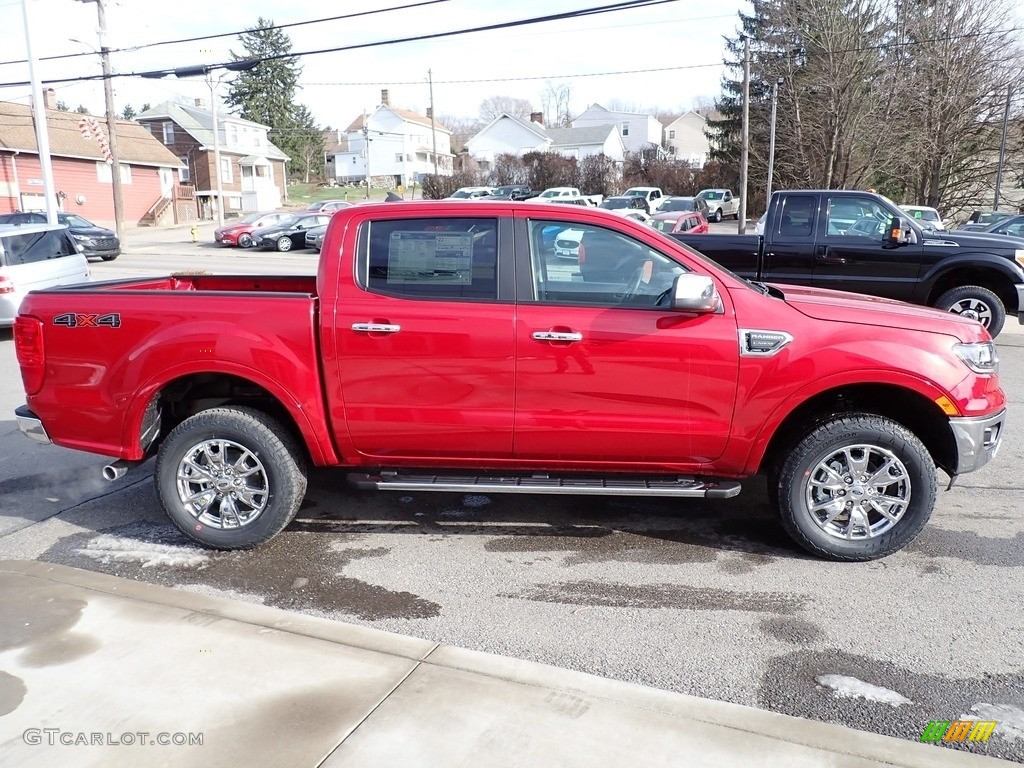Rapid Red Metallic 2021 Ford Ranger Lariat SuperCrew 4x4 Exterior Photo #140652520