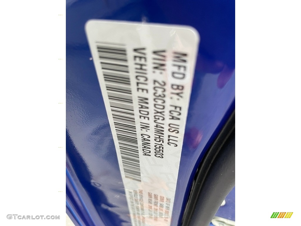 2021 Charger Scat Pack - Indigo Blue / Black photo #30