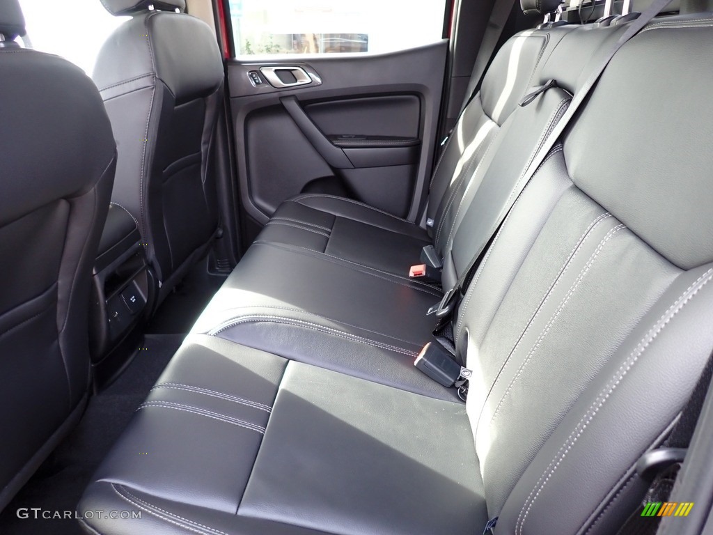 2021 Ford Ranger Lariat SuperCrew 4x4 Rear Seat Photo #140652628