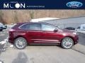 Burgundy Velvet Metallic Tinted 2020 Ford Edge Titanium AWD