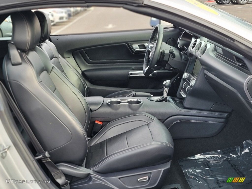 Ebony Interior 2019 Ford Mustang EcoBoost Premium Fastback Photo #140653456