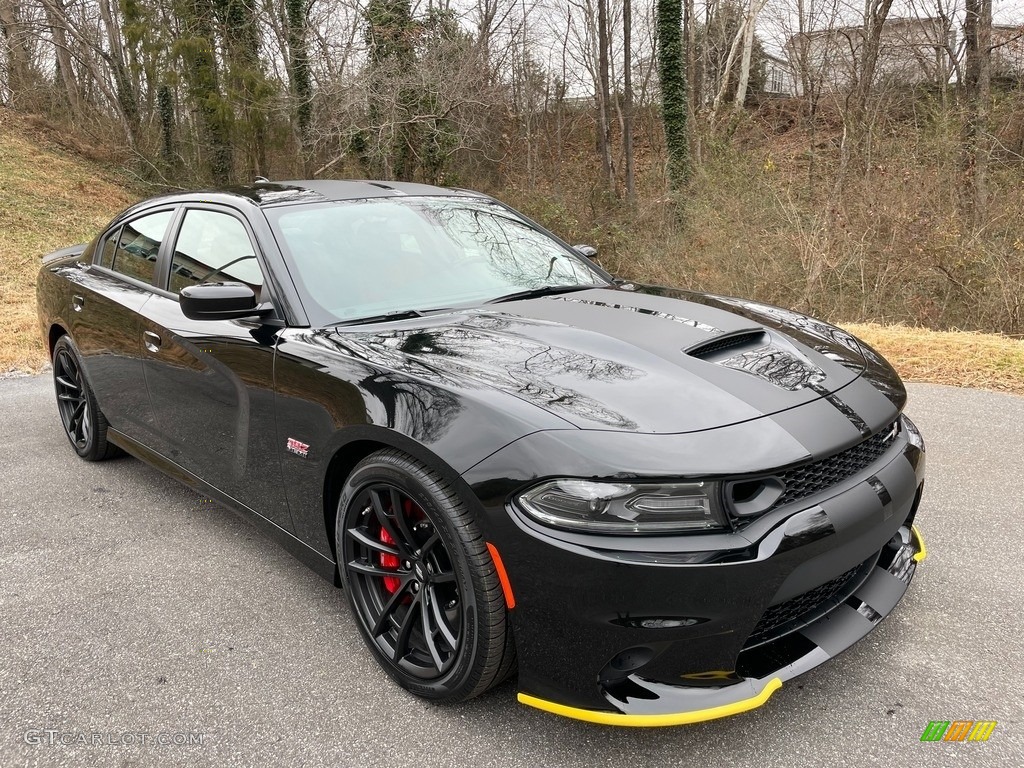 Pitch Black 2021 Dodge Charger Scat Pack Exterior Photo #140653471