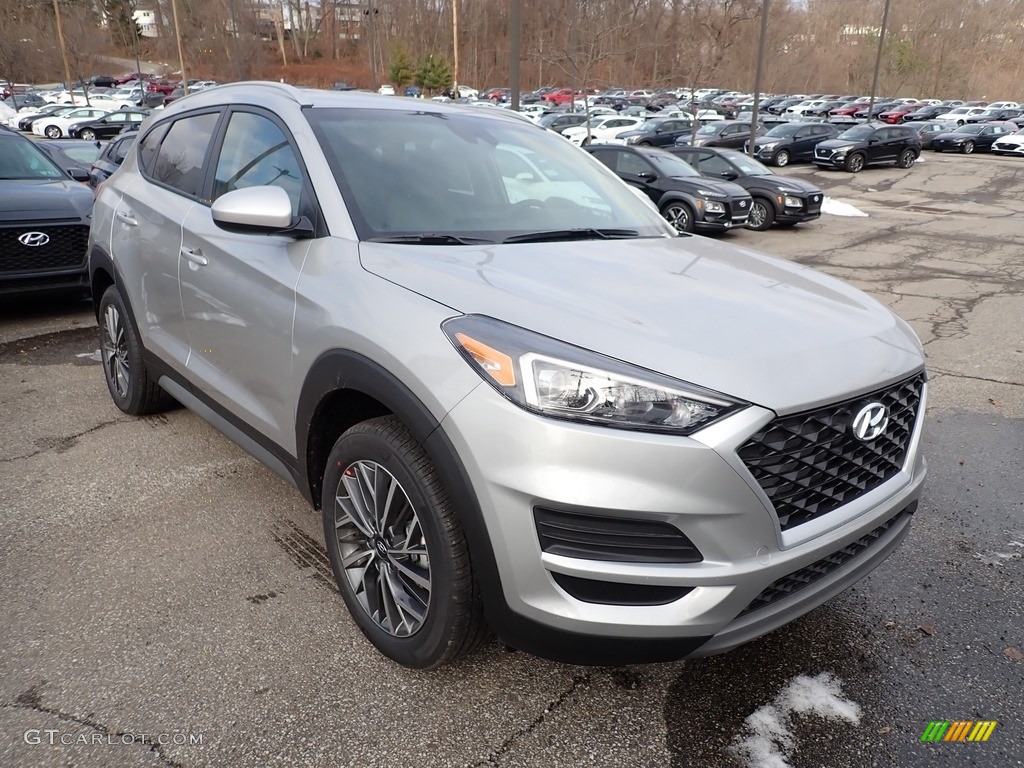 Stellar Silver 2021 Hyundai Tucson SEL AWD Exterior Photo #140653597