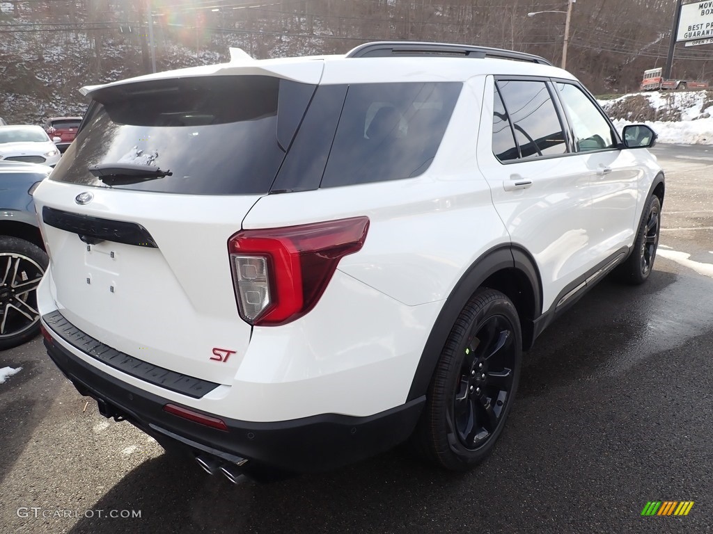 2021 Explorer ST 4WD - Star White Metallic Tri-Coat / Ebony photo #2