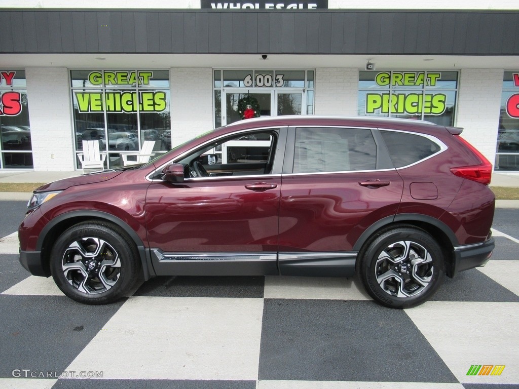 2019 CR-V Touring - Basque Red Pearl II / Ivory photo #1