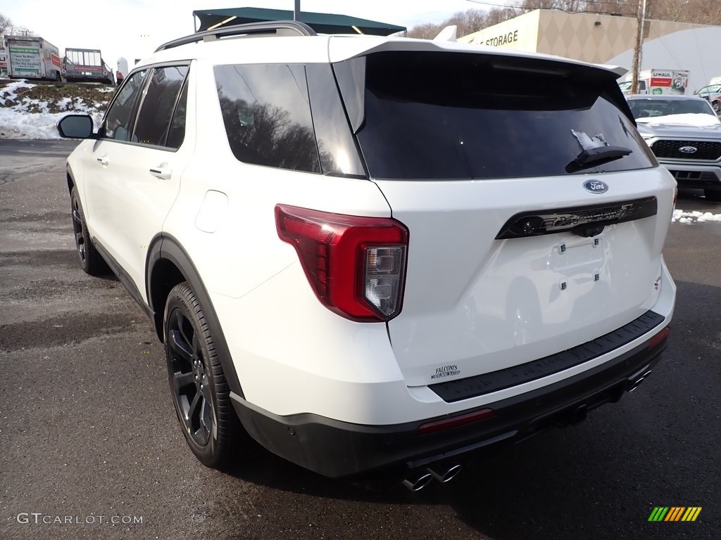 2021 Explorer ST 4WD - Star White Metallic Tri-Coat / Ebony photo #6