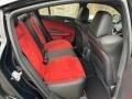 2021 Dodge Charger Black/Ruby Red Interior Rear Seat Photo