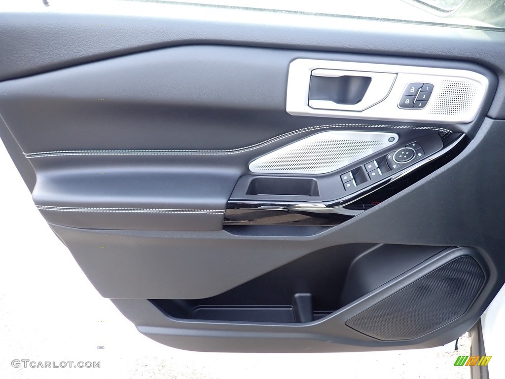 2021 Ford Explorer ST 4WD Ebony Door Panel Photo #140653804