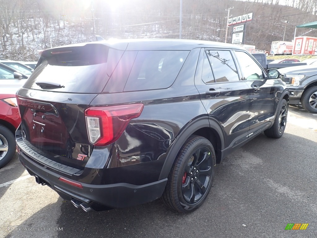 2021 Explorer ST 4WD - Agate Black Metallic / Ebony photo #2