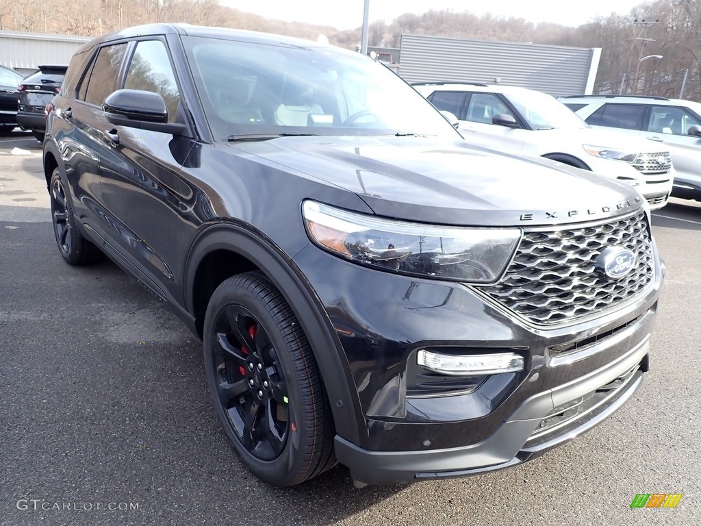 2021 Explorer ST 4WD - Agate Black Metallic / Ebony photo #3