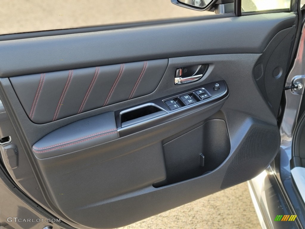 2020 Subaru WRX Premium Recaro Ultra Suede/Carbon Black Door Panel Photo #140654044