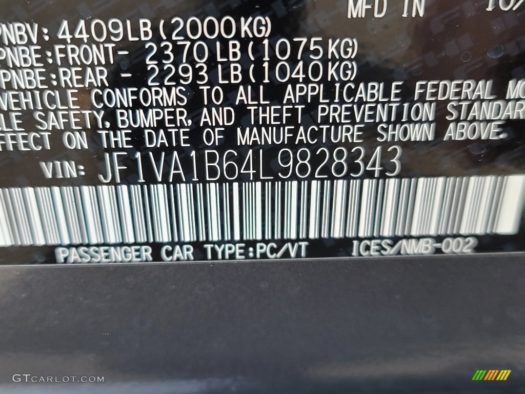 2020 WRX Premium - Magnetite Gray Metallic / Recaro Ultra Suede/Carbon Black photo #12