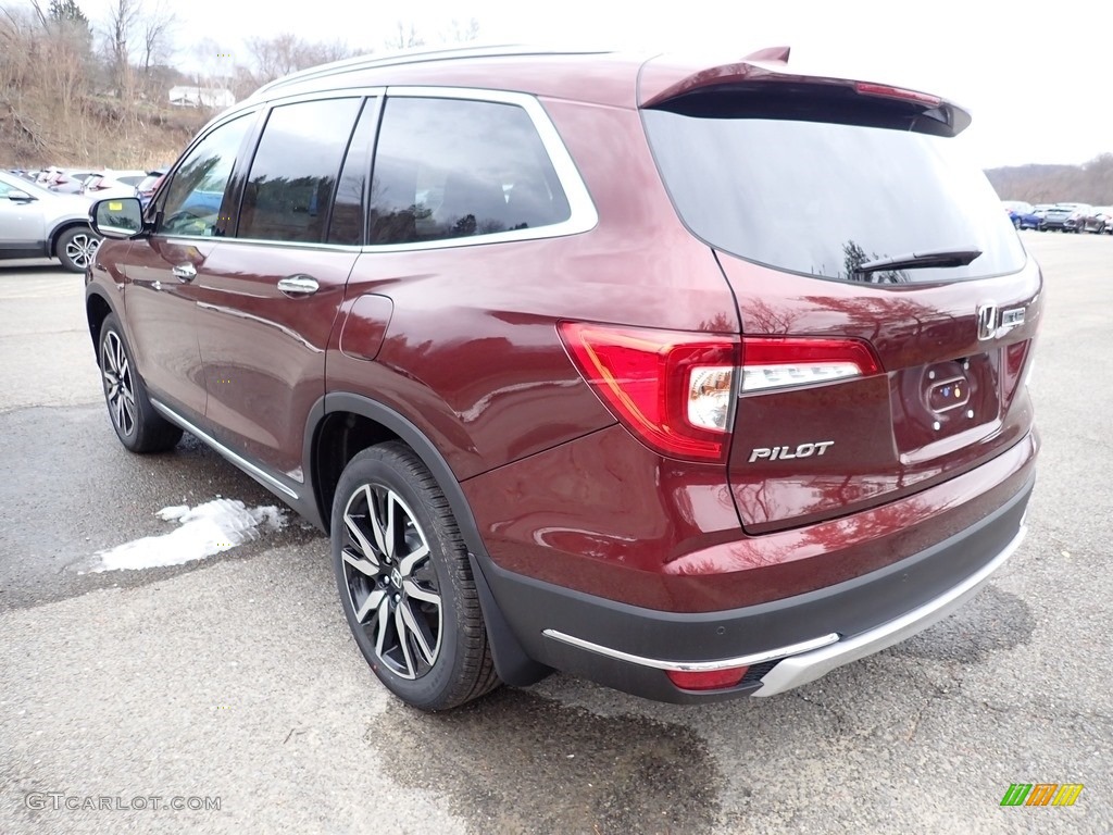 2021 Pilot Elite AWD - Deep Scarlet Pearl / Beige photo #2