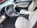 2020 Hyundai Elantra Beige Interior Front Seat Photo