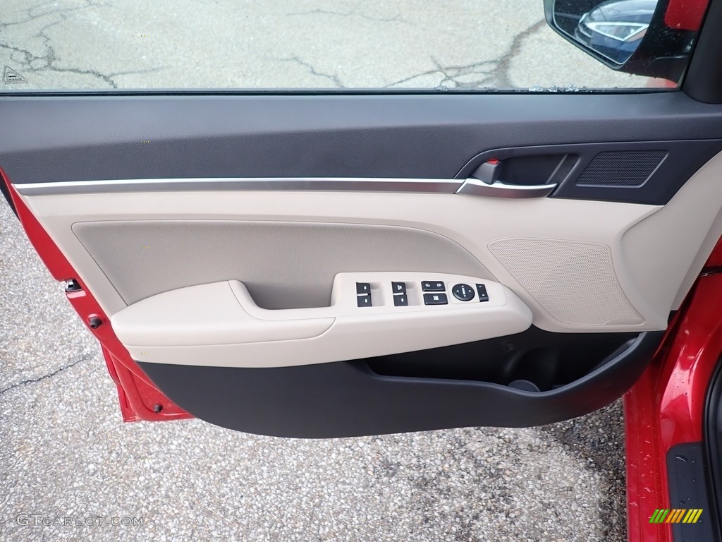 2020 Hyundai Elantra Value Edition Beige Door Panel Photo #140654863