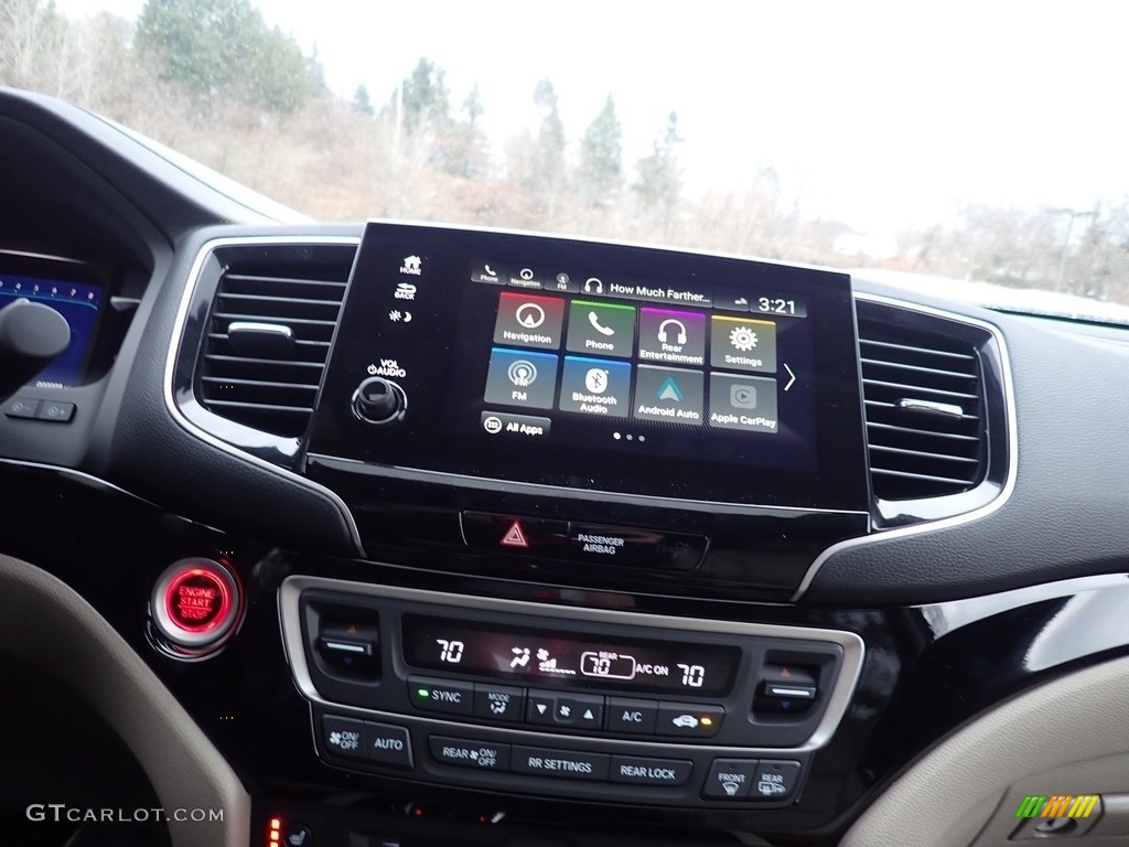 2021 Pilot Elite AWD - Deep Scarlet Pearl / Beige photo #13