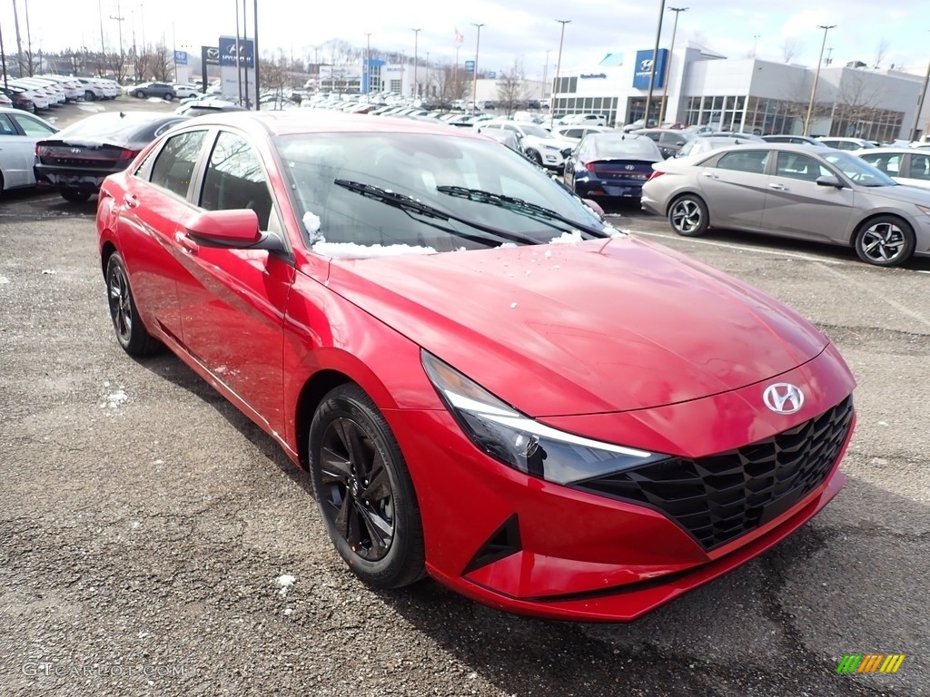 2021 Elantra SEL - Calypso Red / Black photo #3