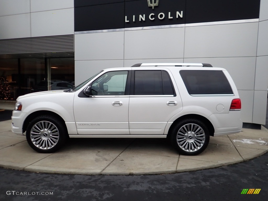 White Platinum Metallic 2016 Lincoln Navigator Select 4x4 Exterior Photo #140656435