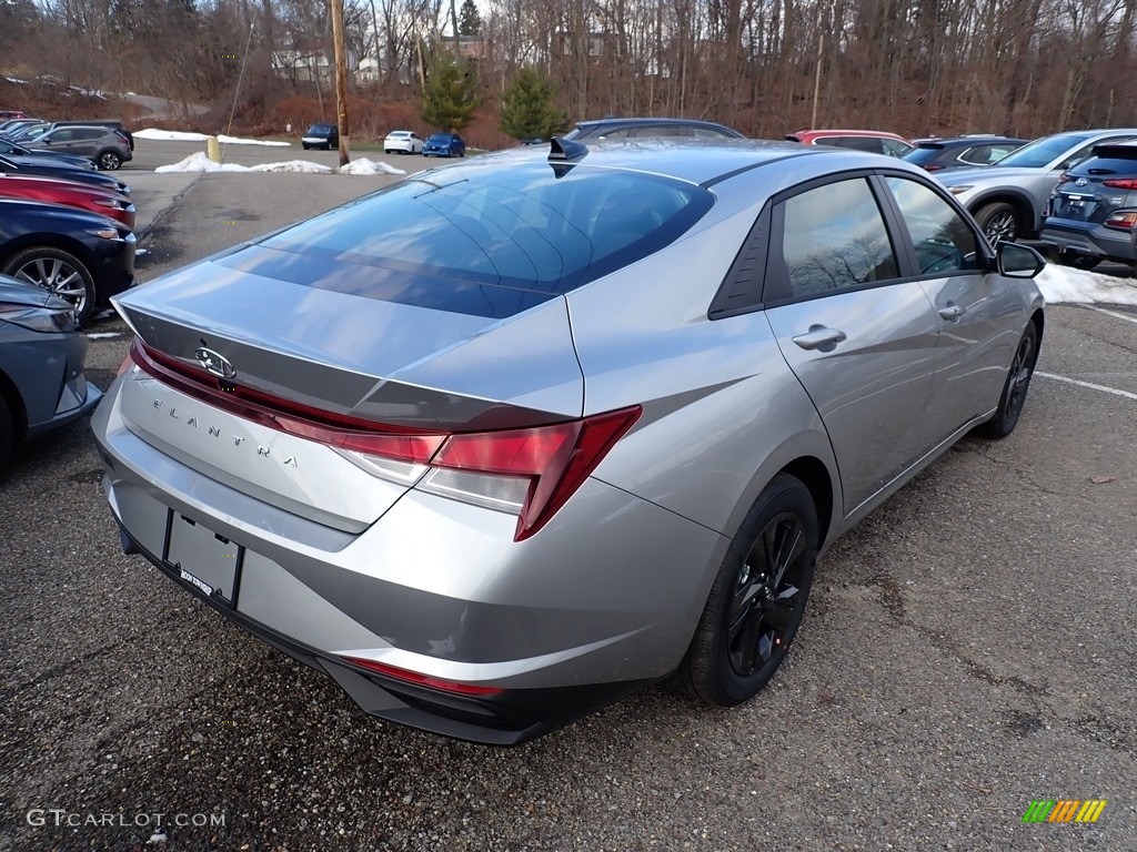2021 Elantra SEL - Shimmering Silver Pearl / Black photo #2