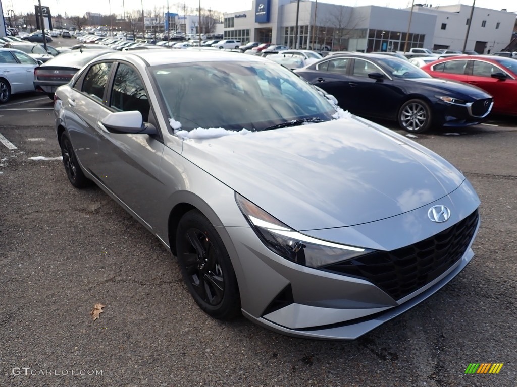 2021 Elantra SEL - Shimmering Silver Pearl / Black photo #3