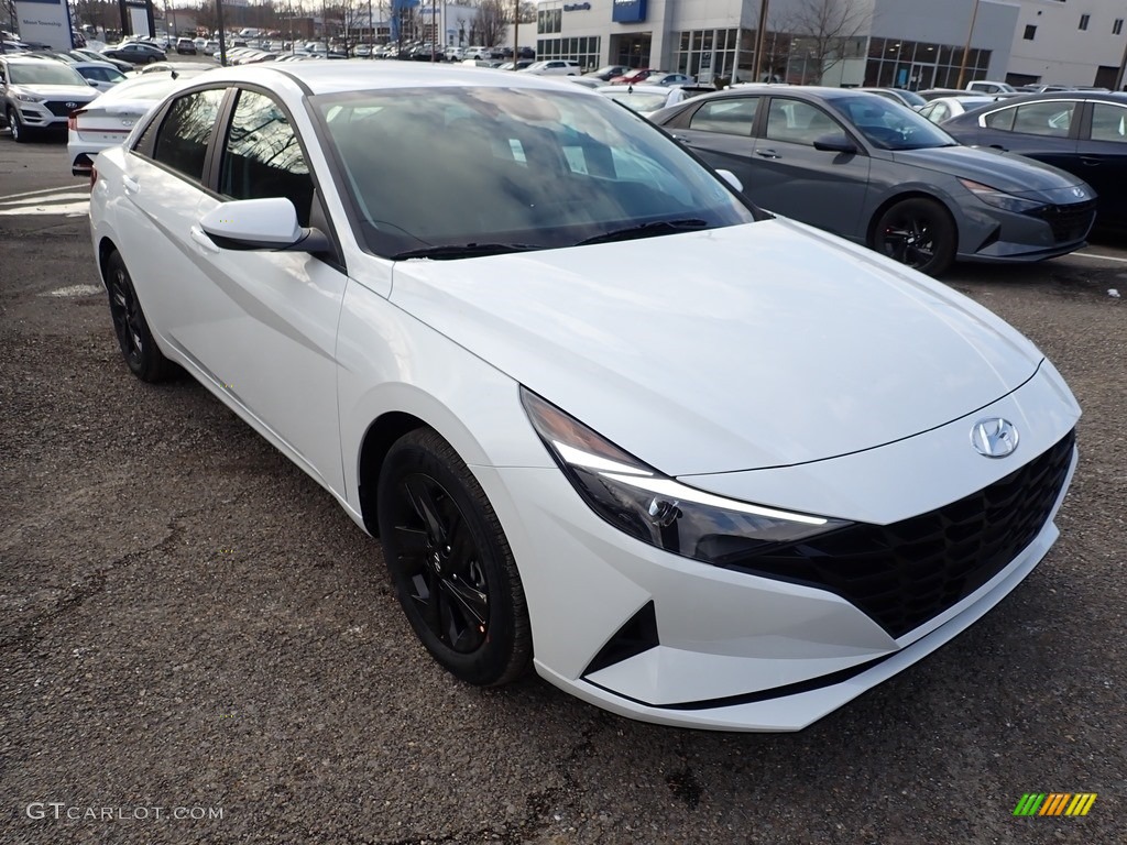 Quartz White 2021 Hyundai Elantra SEL Exterior Photo #140656901
