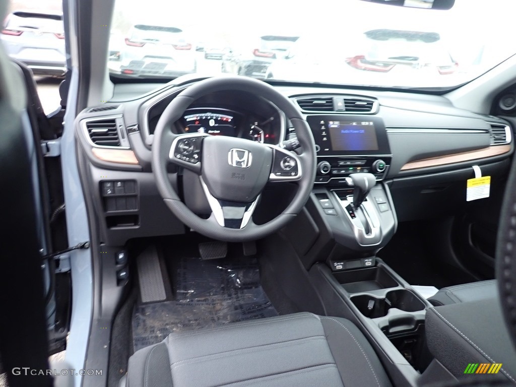 Black Interior 2021 Honda CR-V EX AWD Photo #140657272