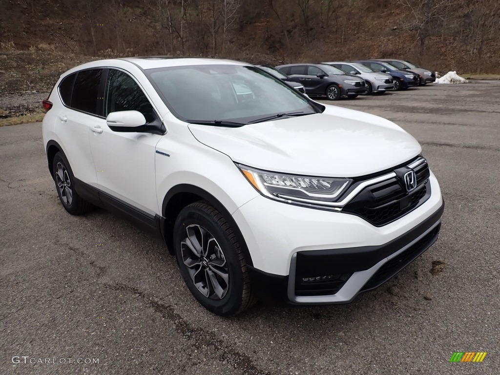 2021 CR-V EX-L AWD Hybrid - Platinum White Pearl / Black photo #5