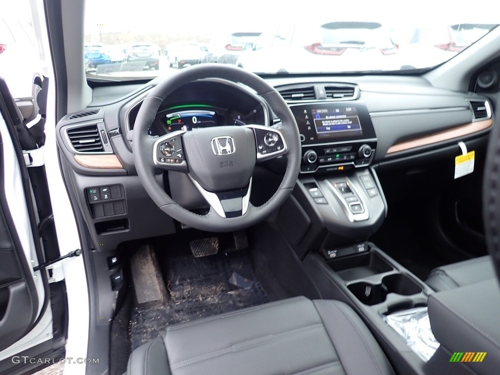 Black Interior 2021 Honda CR-V EX-L AWD Hybrid Photo #140657569