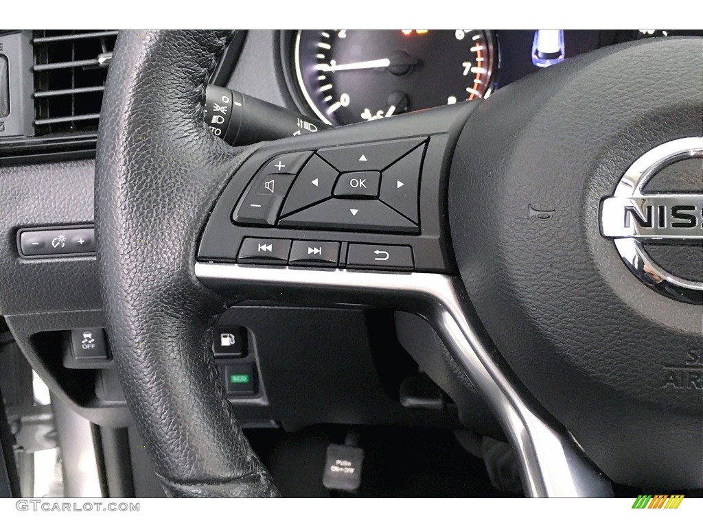 2019 Nissan Rogue SV AWD Charcoal Steering Wheel Photo #140657926