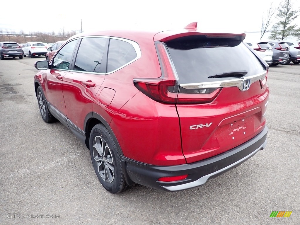 2021 CR-V EX AWD Hybrid - Radiant Red Metallic / Gray photo #3