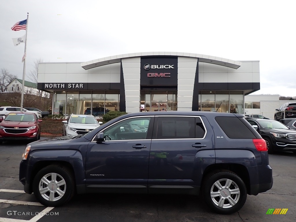 2014 Terrain SLE AWD - Atlantis Blue Metallic / Jet Black photo #1