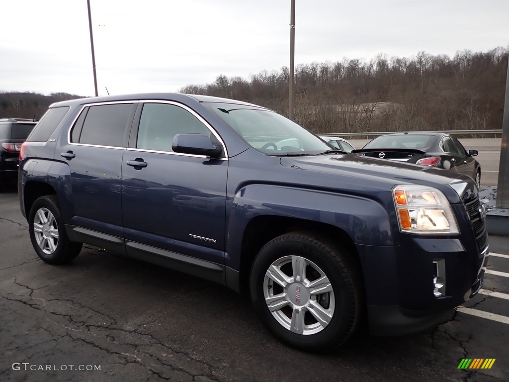 2014 Terrain SLE AWD - Atlantis Blue Metallic / Jet Black photo #4