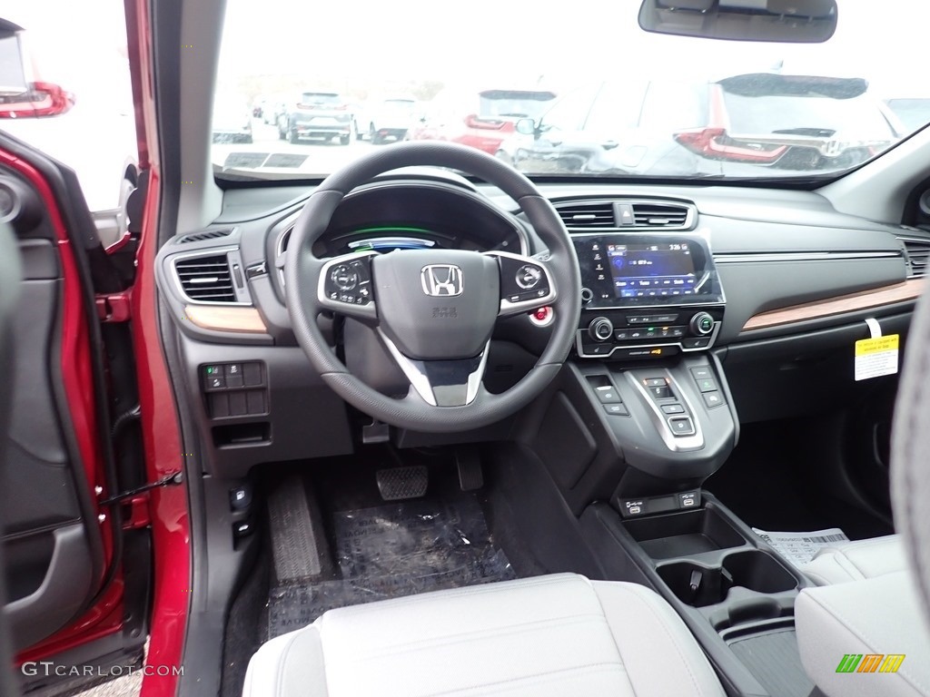 Gray Interior 2021 Honda CR-V EX AWD Hybrid Photo #140658772